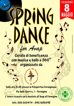 Locandina spring dance swing and boogie woogie a modena